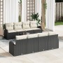 Juego de Sofá de Jardín de 9 Piezas con Cojines Negro Poliratán de , Sofás de exterior - Ref: Foro24-3345967, Precio: 557,29 ...