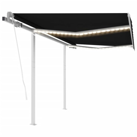 Toldo automático LED sensor de viento gris antracita 3,5x2,5 m de vidaXL, Toldos - Ref: Foro24-3069934, Precio: 589,25 €, Des...