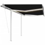 Toldo automático LED sensor de viento gris antracita 3,5x2,5 m de vidaXL, Toldos - Ref: Foro24-3069934, Precio: 589,25 €, Des...