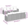 Conjunto de sofá de 9 piezas para jardín con cojines Marrón Ratán Polimérico de , Sofás de exterior - Ref: Foro24-3345968, Pr...