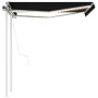 Toldo automático LED sensor de viento gris antracita 3,5x2,5 m de vidaXL, Toldos - Ref: Foro24-3069934, Precio: 589,25 €, Des...