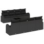 Conjunto de Sofá de Jardín de 9 Piezas con Cojines Negros de Poliratán de , Sofás de exterior - Ref: Foro24-3345973, Precio: ...