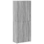 Armario archivador madera ingeniería gris Sonoma 60x32x153 cm en Armarios archivadores | Comprar online en Foru.es