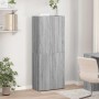 Armario archivador madera ingeniería gris Sonoma 60x32x153 cm en Armarios archivadores | Comprar online en Foru.es
