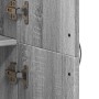 Armario archivador madera ingeniería gris Sonoma 60x32x153 cm en Armarios archivadores | Comprar online en Foru.es