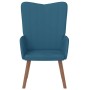Sillón de relax de terciopelo azul en Sillones | Comprar online en Foru.es