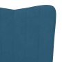 Sillón de relax de terciopelo azul en Sillones | Comprar online en Foru.es