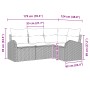 Conjunto de Sofá de Jardín de 4 Piezas con Cojines Marrón Ratán Poliéster de , Sofás de exterior - Ref: Foro24-3346018, Preci...