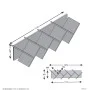 FMD Estantería geométrica para pared color roble y negro de FMD, Estantes y estanterías - Ref: Foro24-436995, Precio: 98,07 €...