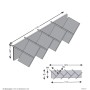FMD Estantería geométrica para pared color roble y negro de FMD, Estantes y estanterías - Ref: Foro24-436995, Precio: 81,53 €...