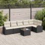 Conjunto de Sofá de Jardín de 6 Piezas con Cojines de Poliratán Marrón de , Sofás de exterior - Ref: Foro24-3346067, Precio: ...