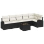 Conjunto de Sofá de Jardín de 6 Piezas con Cojines de Poliratán Marrón de , Sofás de exterior - Ref: Foro24-3346067, Precio: ...