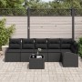 Conjunto de Sofá de Jardín de 7 Piezas con Cojines Beige Poliratan de , Sofás de exterior - Ref: Foro24-3346073, Precio: 461,...