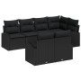 Conjunto de Sofá de Jardín Set de 7 Negro de , Sofás de exterior - Ref: Foro24-3346083, Precio: 513,94 €, Descuento: %