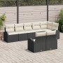 Conjunto de Sofá Jardín de 8 Piezas con Cojines Negro Rattan de Polietileno de , Sofás de exterior - Ref: Foro24-3346087, Pre...