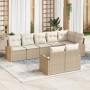 Juego de Sofá de Jardín de 8 Piezas con Cojines Beige Ratán de , Sofás de exterior - Ref: Foro24-3346091, Precio: 584,36 €, D...