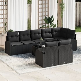 Conjunto de Sofá de Jardín de 9 Piezas con Cojines Ratán Beige de , Sofás de exterior - Ref: Foro24-3346103, Precio: 622,81 €...