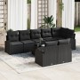 Conjunto de Sofá de Jardín de 9 Piezas con Cojines Ratán Beige de , Sofás de exterior - Ref: Foro24-3346103, Precio: 622,81 €...