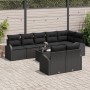Conjunto de Sofá de Jardín de 9 Piezas con Cojines Ratán Beige de , Sofás de exterior - Ref: Foro24-3346103, Precio: 622,81 €...