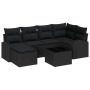 Set de Sofá de Jardín de 7 Piezas con Cojines Beige Poliratán de , Sofás de exterior - Ref: Foro24-3346123, Precio: 435,37 €,...
