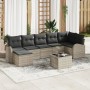 Conjunto de Sofá de Jardín de 8 Piezas con Cojines Gris Poliratán de , Sofás de exterior - Ref: Foro24-3346142, Precio: 542,5...