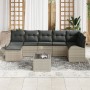 Conjunto de Sofá de Jardín de 8 Piezas con Cojines Gris Poliratán de , Sofás de exterior - Ref: Foro24-3346142, Precio: 542,5...