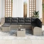Conjunto de Sofá de Jardín Conjunto de 9 Beige y Negro Ratan de , Sofás de exterior - Ref: Foro24-3346172, Precio: 598,96 €, ...