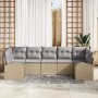 Juego de Sofá de Jardín Conjunto de 7 Gris Ratán de , Sofás de exterior - Ref: Foro24-3346190, Precio: 483,71 €, Descuento: %