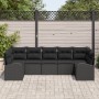 Juego de Sofás de Jardín Set de 7 Negro de , Sofás de exterior - Ref: Foro24-3346193, Precio: 494,39 €, Descuento: %