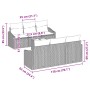 Juego de Sofás de Jardín de 7 Piezas con Cojines de Ratán Sintético Marrón de , Sofás de exterior - Ref: Foro24-3346608, Prec...