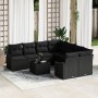 Juego de Sofá de Jardín Conjunto de 9 Negro Ratán de , Sofás de exterior - Ref: Foro24-3346663, Precio: 580,04 €, Descuento: %