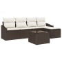 Conjunto de Sofá de Jardín de 5 Piezas con Cojines Gris Poliratán de , Sofás de exterior - Ref: Foro24-3346688, Precio: 354,6...