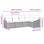 Conjunto de Sofá de Jardín de 5 Piezas con Cojines Beige Ratán de , Sofás de exterior - Ref: Foro24-3346721, Precio: 359,21 €...