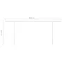 Toldo retráctil manual con LED crema 6x3,5 m de vidaXL, Toldos - Ref: Foro24-3070082, Precio: 863,37 €, Descuento: %