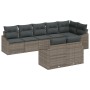 Conjunto de Sofás de Jardín Juego de 8 Gris Oscuro y Marrón de , Sofás de exterior - Ref: Foro24-3346769, Precio: 548,54 €, D...