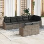 Conjunto de Sofás de Jardín Juego de 8 Gris Oscuro y Marrón de , Sofás de exterior - Ref: Foro24-3346769, Precio: 548,54 €, D...