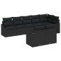 Conjunto de Sofás de Jardín Conjunto de 8 Negro Ratán de , Sofás de exterior - Ref: Foro24-3346773, Precio: 569,43 €, Descuen...