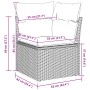 Conjunto de Sofás de Jardín Conjunto de 8 Negro Ratán de , Sofás de exterior - Ref: Foro24-3346773, Precio: 569,43 €, Descuen...