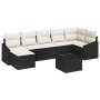 Set de Sofá de Jardín de 7 piezas con Cojines en Ratán Poliéster Marrón de , Sofás de exterior - Ref: Foro24-3346817, Precio:...