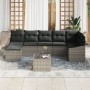 Juego de Sofá de Jardín de 7 Piezas con Cojines de Ratán Sintético Negro de , Sofás de exterior - Ref: Foro24-3346819, Precio...