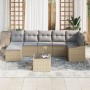 Conjunto de sofá de jardín de 8 piezas con cojines de ratán negro de , Sofás de exterior - Ref: Foro24-3346820, Precio: 502,1...