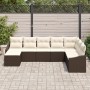 Conjunto de Sofá de Jardín de 8 Piezas con Cojines Marrón Ratán Sintético de , Sofás de exterior - Ref: Foro24-3346838, Preci...