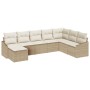 Conjunto de Sofá de Jardín de 8 Piezas con Cojines Beige Poliratán de , Sofás de exterior - Ref: Foro24-3346841, Precio: 522,...