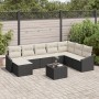 Conjunto de Sofá de Jardín de 8 Piezas con Cojines de Ratán Poliéster Marrón de , Sofás de exterior - Ref: Foro24-3346847, Pr...