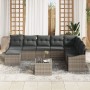 Conjunto de Sofá de Jardín de 8 Piezas con Cojines Ratán Sintético Negro de , Sofás de exterior - Ref: Foro24-3346849, Precio...