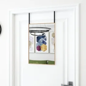 Espejo de puerta cristal y aluminio dorado 40x60 cm de vidaXL, Espejos - Ref: Foro24-327415, Precio: 27,54 €, Descuento: %