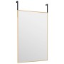 Espejo de puerta cristal y aluminio dorado 40x60 cm de vidaXL, Espejos - Ref: Foro24-327415, Precio: 27,91 €, Descuento: %