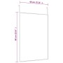 Espejo de puerta cristal y aluminio dorado 40x60 cm de vidaXL, Espejos - Ref: Foro24-327415, Precio: 27,91 €, Descuento: %