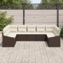 Conjunto de Sofá de Jardín de 9 Piezas con Cojines Marrón Poliratán de , Sofás de exterior - Ref: Foro24-3346878, Precio: 586...