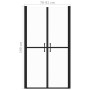 Puerta de ducha transparente (78-81)x190 cm de vidaXL, Puertas de ducha - Ref: Foro24-150826, Precio: 190,45 €, Descuento: %